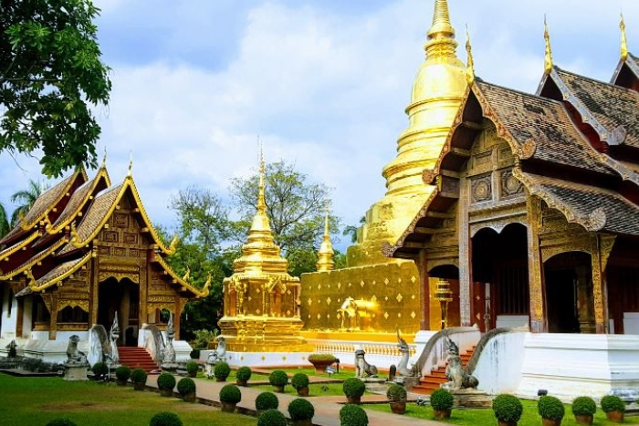 Wat Phra Singh, a famous religious architectural site in Chiang Mai