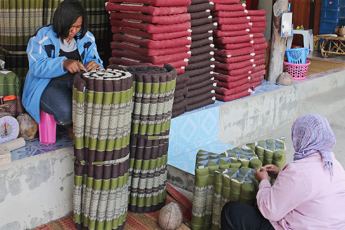 Triangle pillows in Chiang Mai