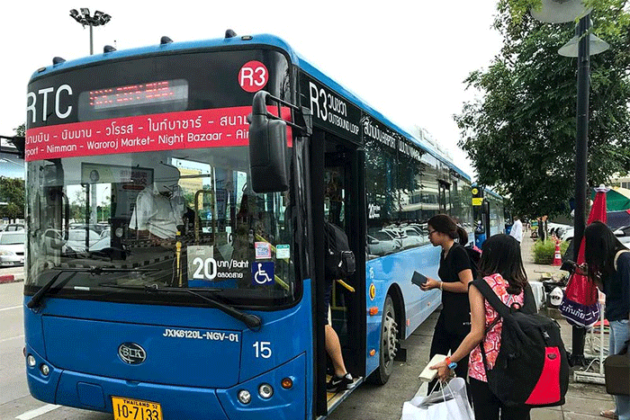 How to get around Chiang Mai by buses?