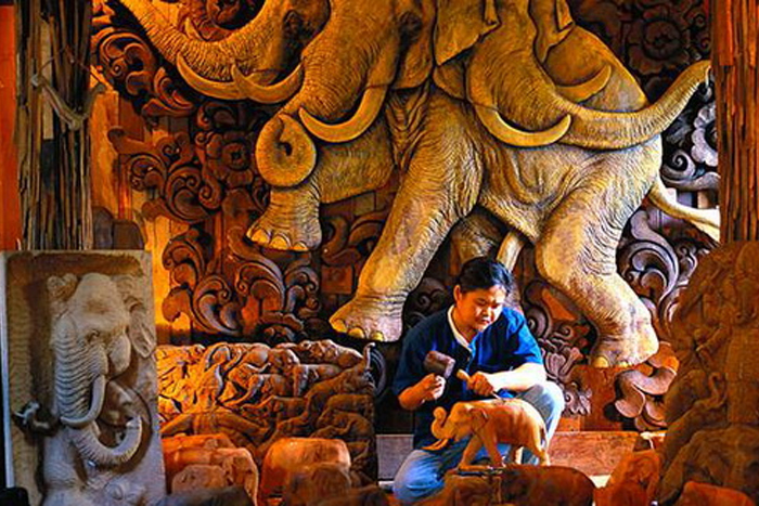 Baan Tawai Woodcarving Village