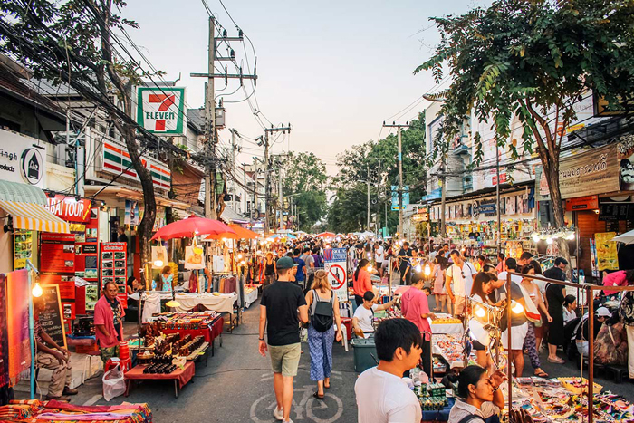 Sunday Walking Street Market - top markets in Chiang Mai