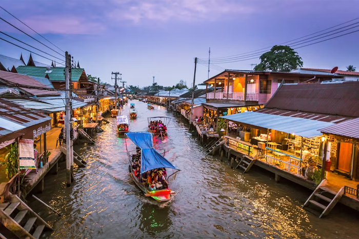 A relaxing boat cruise along the Mae Kok River in Chiang Rai