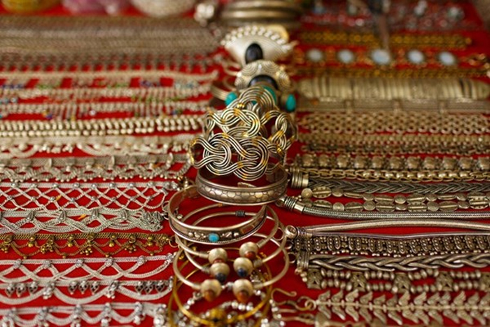 Silver jewelry in Chiang Rai