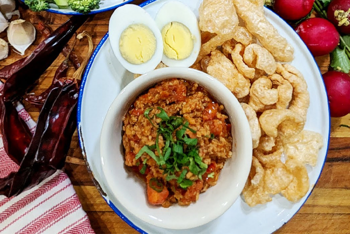 Nam Prik Ong (Tomato and Pork Dip)- one of the must-try specialties in Chiang Rai