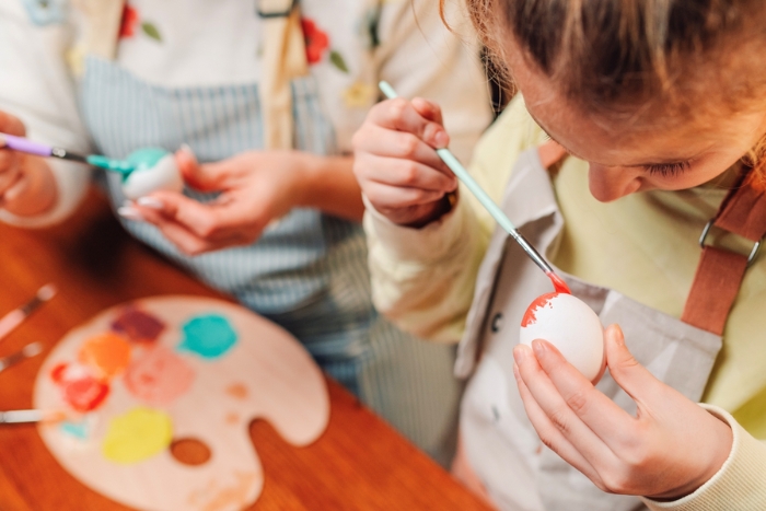 Children participate in Easter activities in Thailand in April