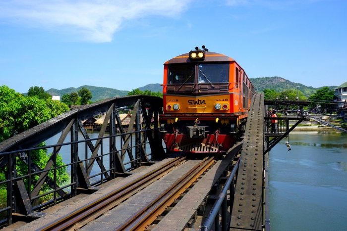 The train on the Bridge over the River Kwai