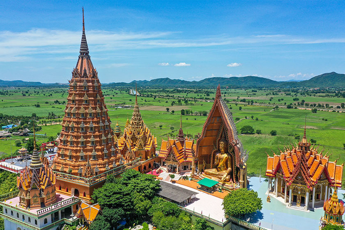 Wat Tham Suea (Tiger Cave Temple) in Kanchanaburi