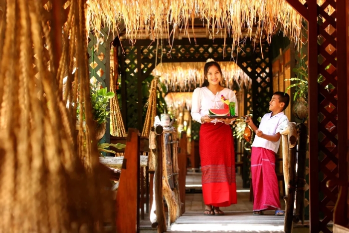 Mon Village is tucked away in a peaceful hillside area of Thailand