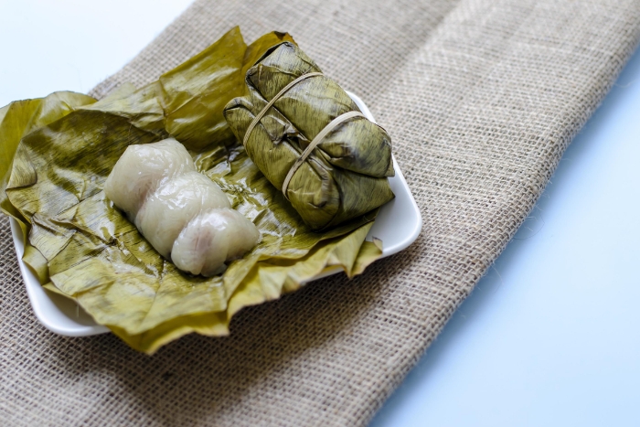 Khao Tom Mad, one of the specialties in Kanchanaburi