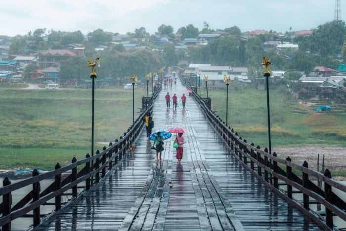 Rainy season in Kanchanaburi: green landscapes despite wet weather