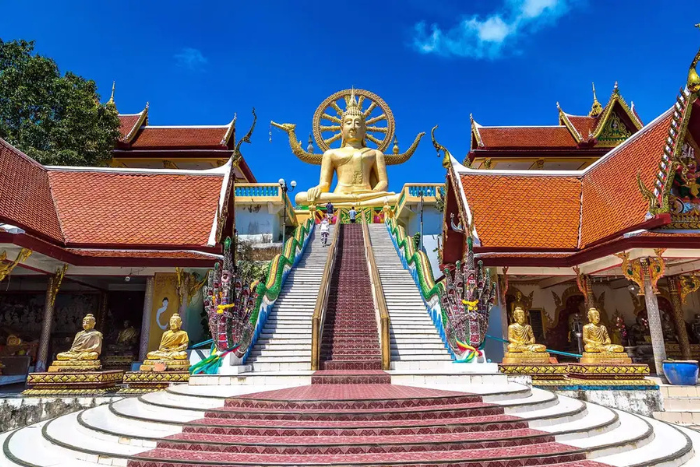 You can visit Wat Phra Yai pagoda during your 1-week trip to Koh Samui