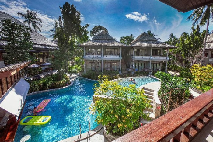 The unique architecture of Chaweng Garden Beach Resort