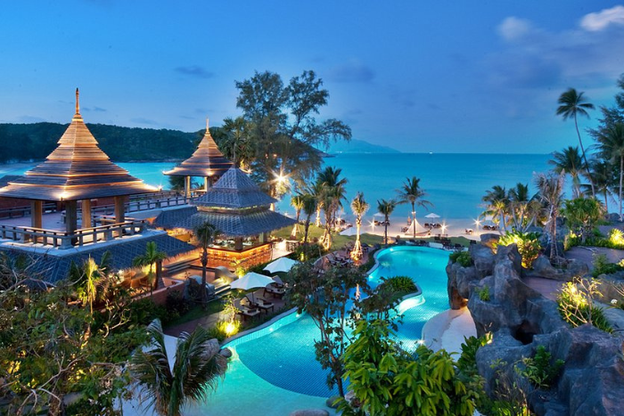 The luxury villas in the Royal Muang Samui Villas complex, a 5-star hotel in Koh Samui