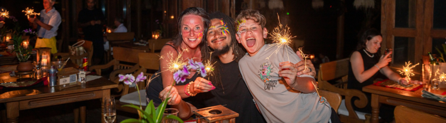 Tourists participate in exciting activities during Earth Hour, one of the festivals in Koh Yao Yai