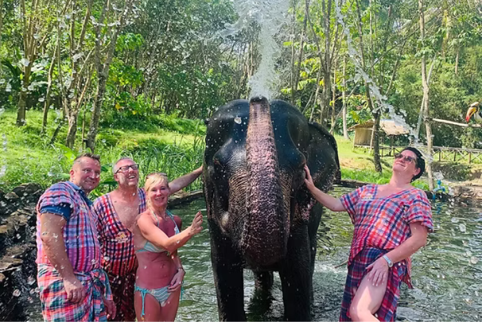 Bathing elephants at Koh Yao Elephant Care & House is the most impressive experience for us during our 2 days Koh Yao Yai itinerary