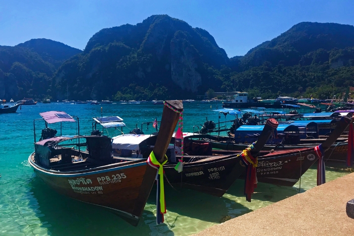 Long tail boat in Koh Phi Phi