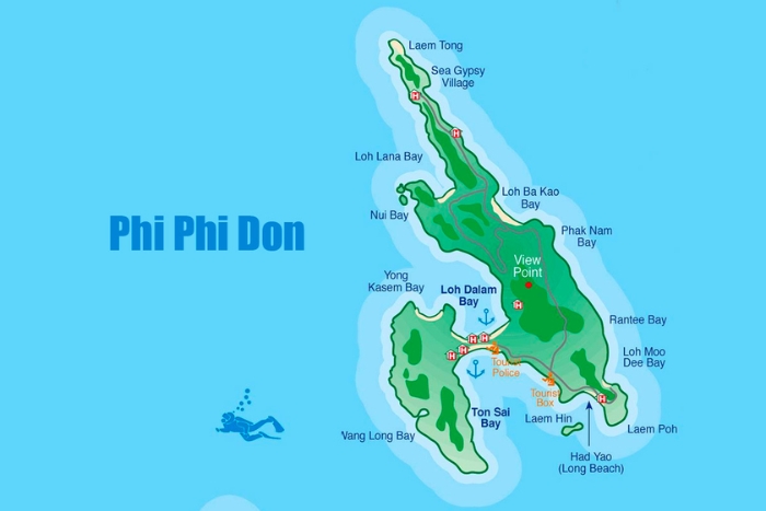 Koh Phi Phi Don, Krabi, Thailande