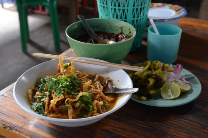 My first lunch with khao soi during 2 days in Mae Hong Son