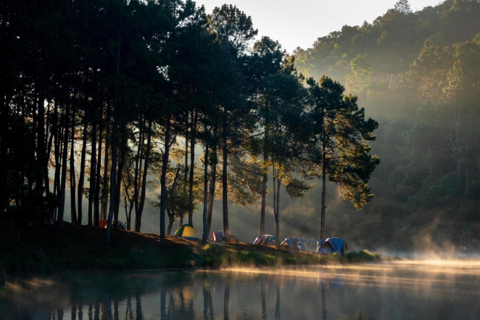 Morning at Pang Ung Lake, Mae Hong Son