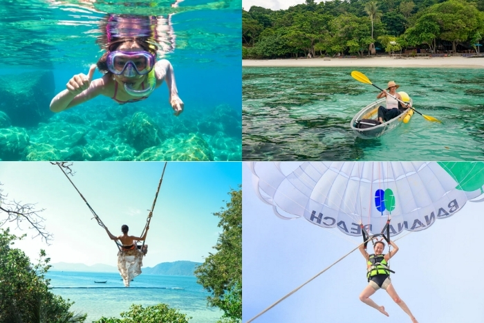 Banana Beach offers many activities