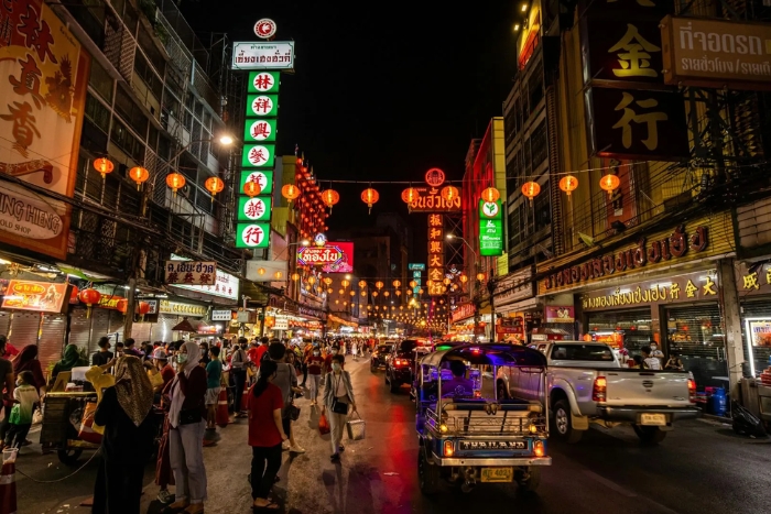 Yaowarat Road in Chinatown Bangkok