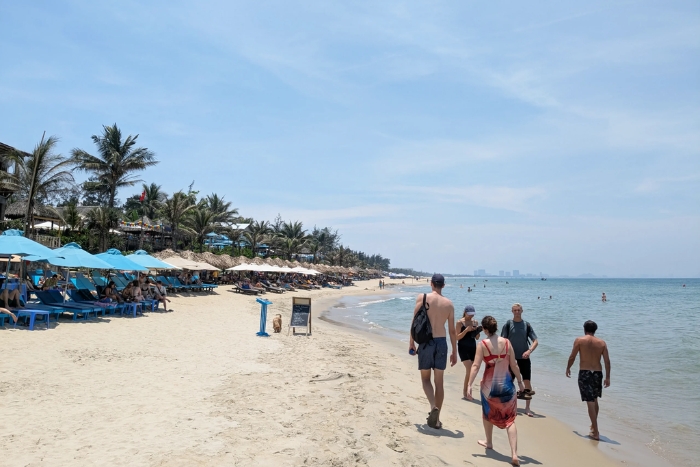 A comforting moment at An Bang Beach in 4-week trip Thailand Cambodia Vietnam