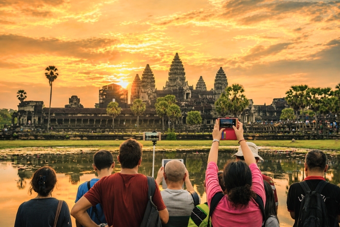 The magic of sunrise at Angkor Wat in the heart of a Thailand Cambodia Vietnam trip