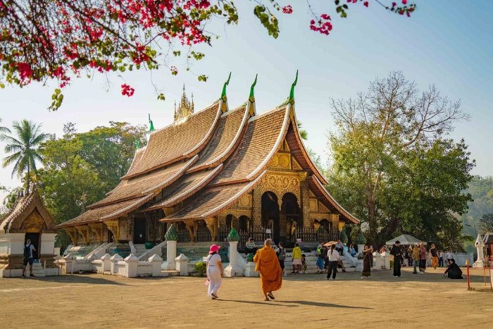 Wat Xiengthong is a cultural gem in our Thailand Laos 2 week itinerary travel experience