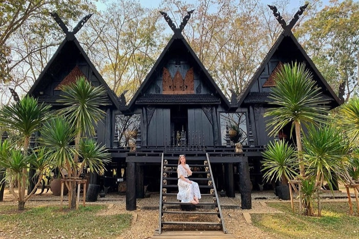 We were amazed by the architecture of the Baan Dam Museum in Chiang Rai