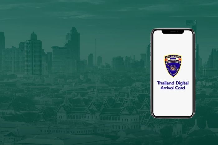 Travelers must complete the Thailand Digital Arrival Card before entering the country