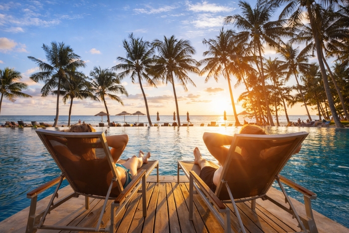 Enjoying a sea-view villa on a luxury trip to Thailand