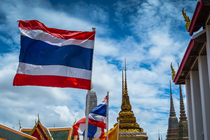 Colors in the Thailand flag