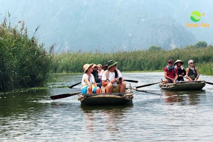 Exploring Ninh Binh by boat during Vietnam in November