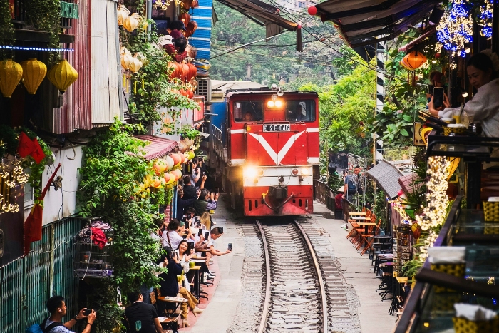 Famous Train Street, a travel to Vietnam highlight