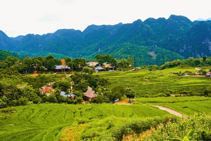 Exploring terraced fields and mountain villages in Pu Luong