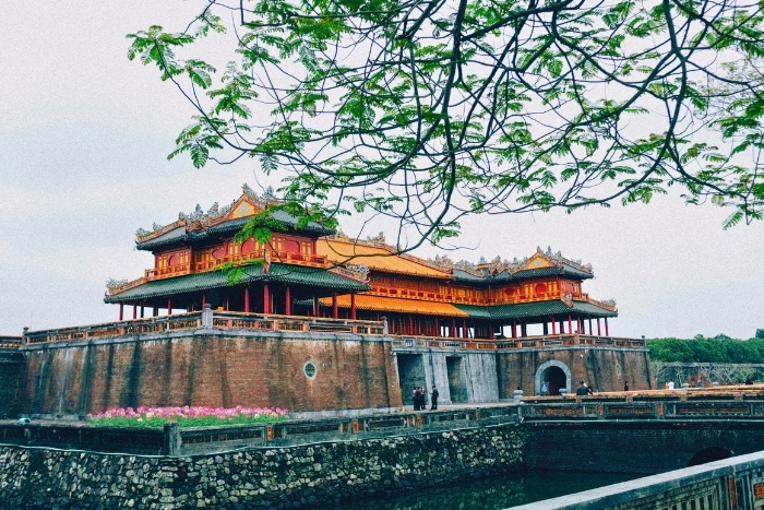 Visiting Hue Imperial Citadel on a solo trip to Vietnam
