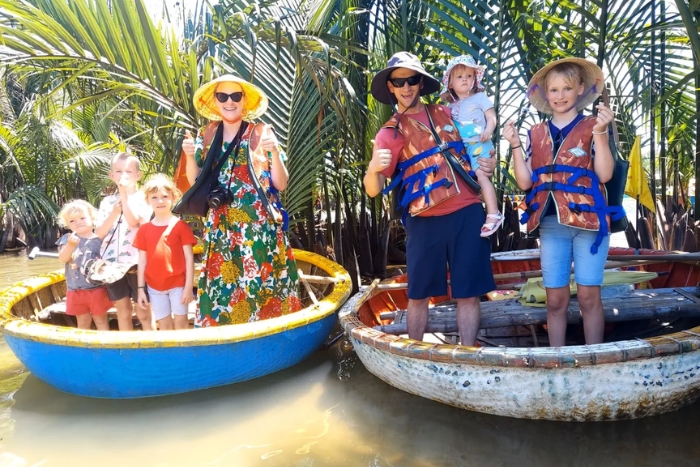 Bay Mau Coconut Forest is an interesting expenrience for your summer vacation in Vietnam with family
