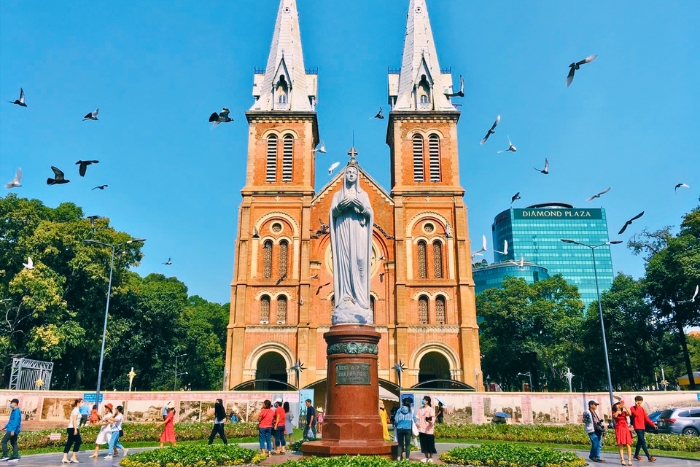 Colonial elegance stands proudly at Notre Dame Cathedral