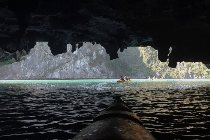 Kayaking in Halong Bay