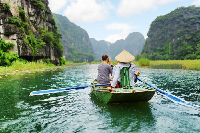 The landscapes of Ninh Binh appeal to both children and adults