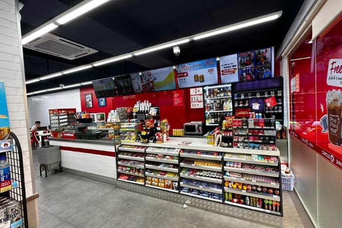 Many convenience stores in Hanoi are open 24 hours a day
