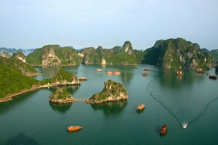 Halong Bay cruises offer a combination of sailing, cave exploration, and water activities