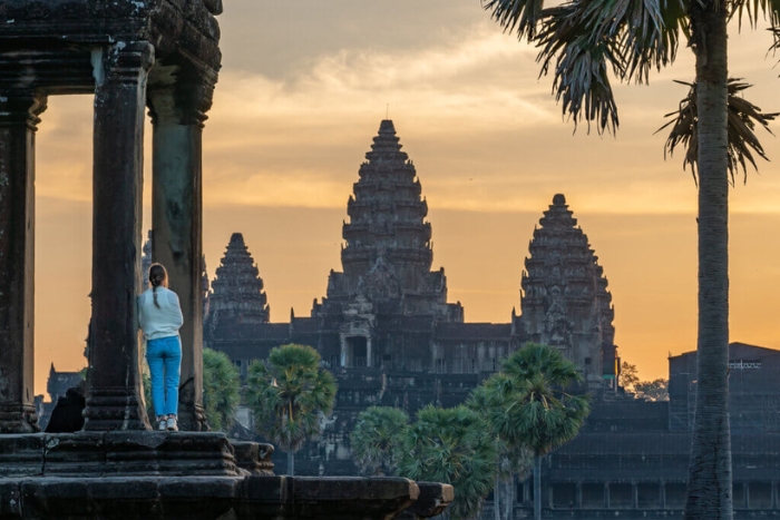 Sunrise over Angkor Wat, Siem Reap, Cambodia
