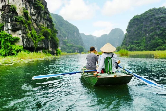 Discover the serene waters of Tam Coc