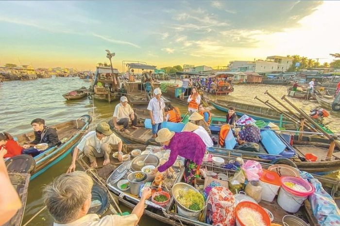A unique culture at Cai Rang floating market