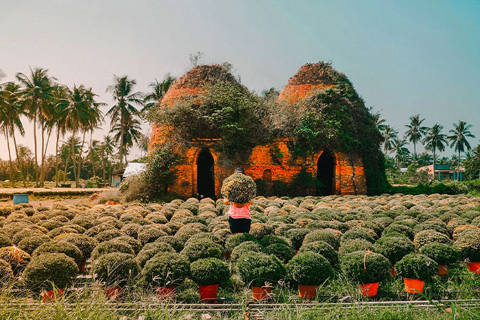 An old brick kiln surrounded by romantic nature
