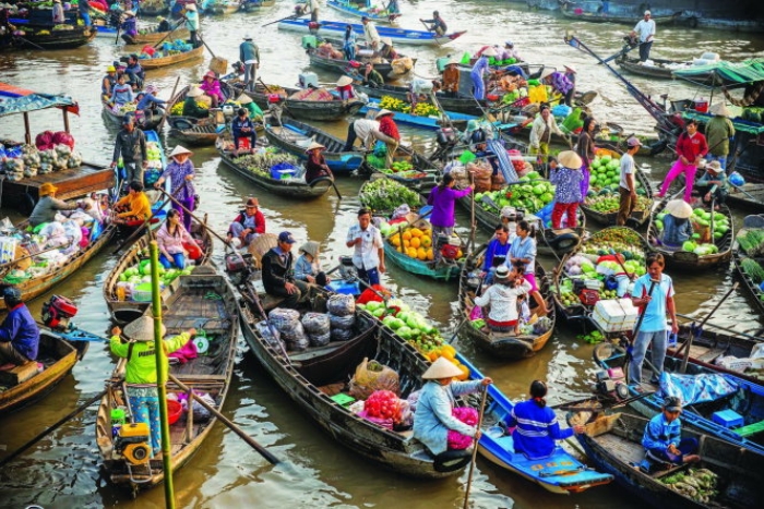 Visit the floating markets