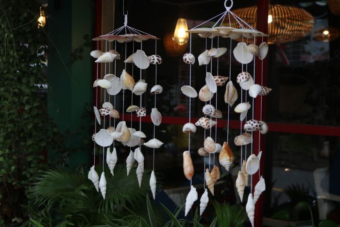 Shell wind chimes – A popular Cat Ba souvenir