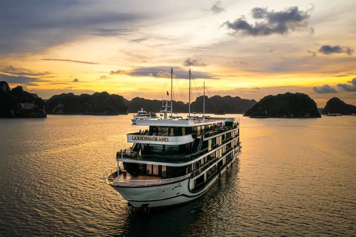 Sunset over Lan Ha Bay