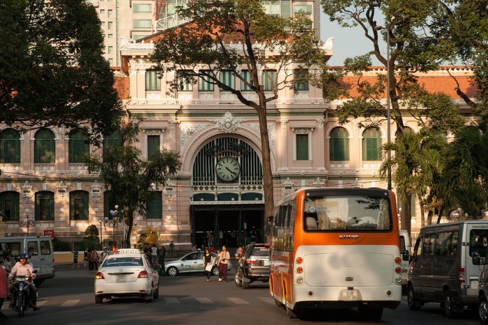 Central Post Office - an old quiet building in the heart of Saigon